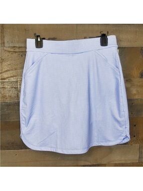 Peter Millar light Blue Gingham Athletic Skort - Women